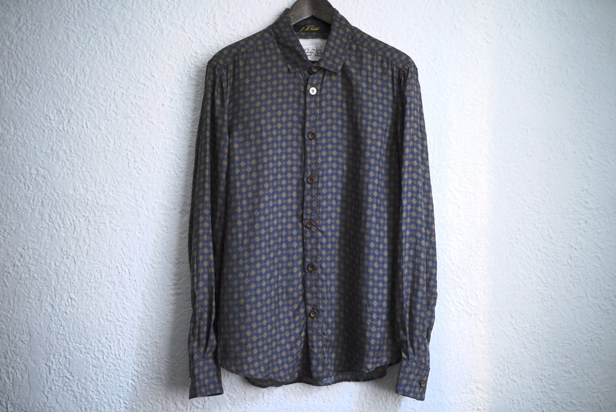 22SS ヴィンテージシルク総柄シャツ / ARCHIVIO J.M.Ribot(アルキヴィオ J.M.リボット)