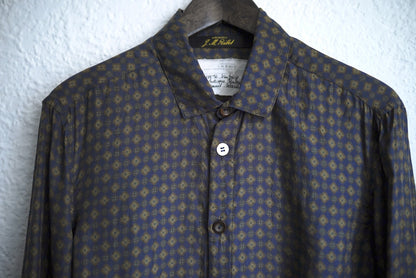 22SS ヴィンテージシルク総柄シャツ / ARCHIVIO J.M.Ribot(アルキヴィオ J.M.リボット)