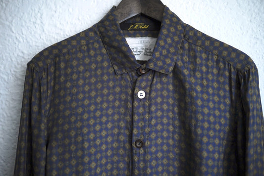 22SS ヴィンテージシルク総柄シャツ / ARCHIVIO J.M.Ribot(アルキヴィオ J.M.リボット)