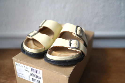 21AW ARIZONA レザーサンダル アイボリー / JIL SANDER(ジルサンダー) BIRKENSTOCK(ビルケンシュトック)