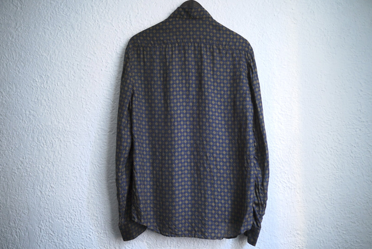 22SS ヴィンテージシルク総柄シャツ / ARCHIVIO J.M.Ribot(アルキヴィオ J.M.リボット)
