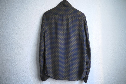 22SS ヴィンテージシルク総柄シャツ / ARCHIVIO J.M.Ribot(アルキヴィオ J.M.リボット)