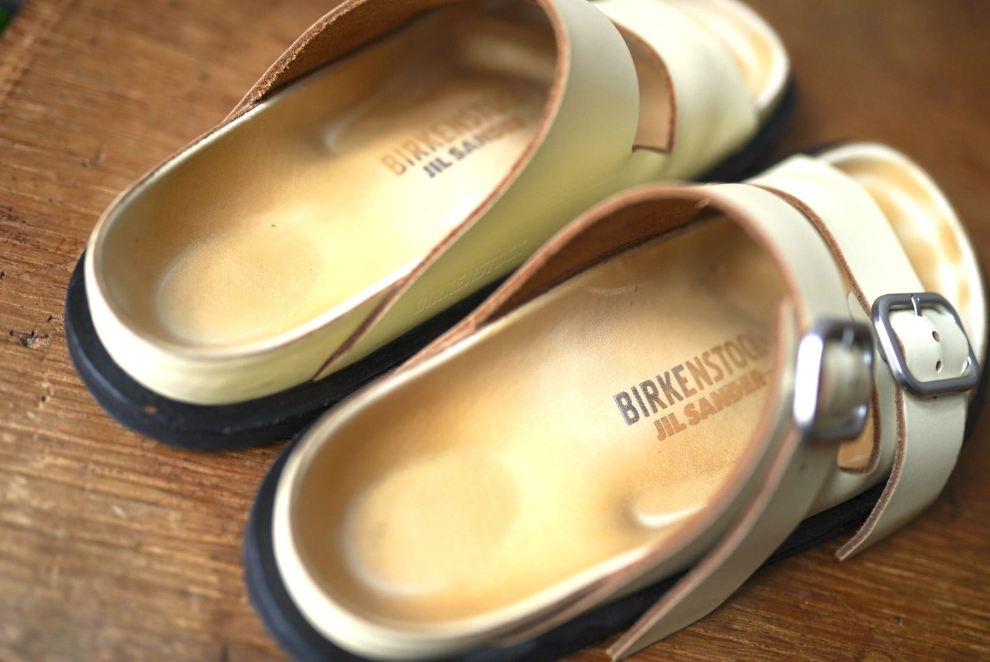21AW ARIZONA レザーサンダル アイボリー / JIL SANDER(ジルサンダー) BIRKENSTOCK(ビルケンシュトック)