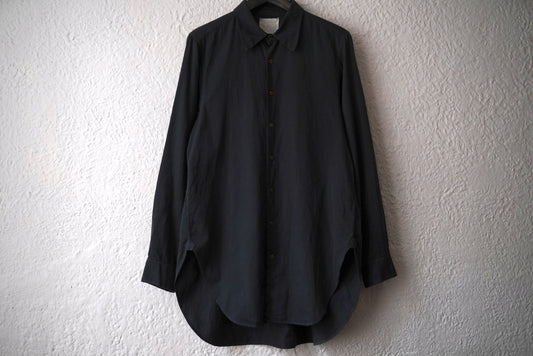 25AW New Classic Shirts Overdyed 後染めスビンゴールドコットンクラシックシャツ / Araki Yuu(アラキユウ)