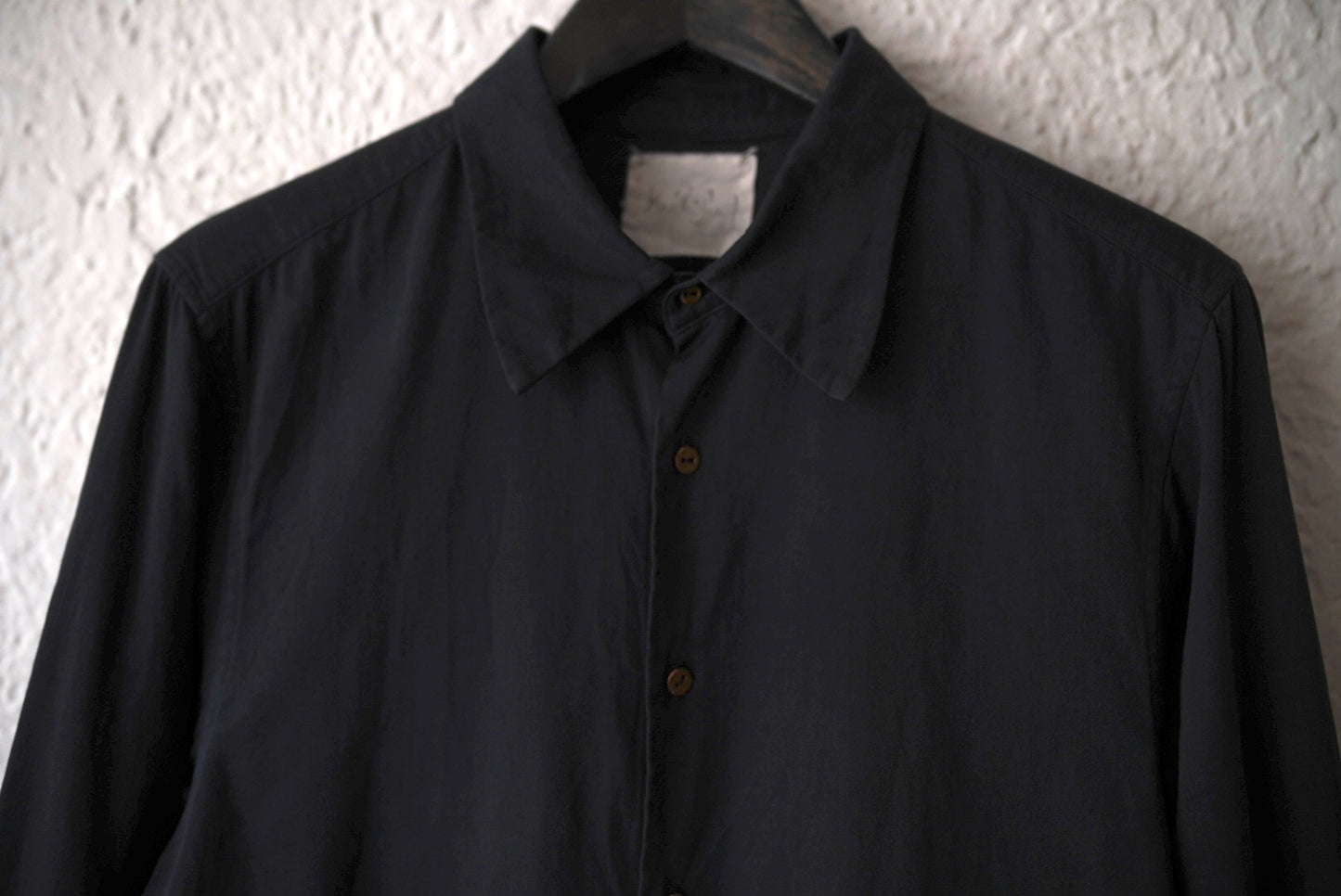 25AW New Classic Shirts Overdyed 後染めスビンゴールドコットンクラシックシャツ / Araki Yuu(アラキユウ)