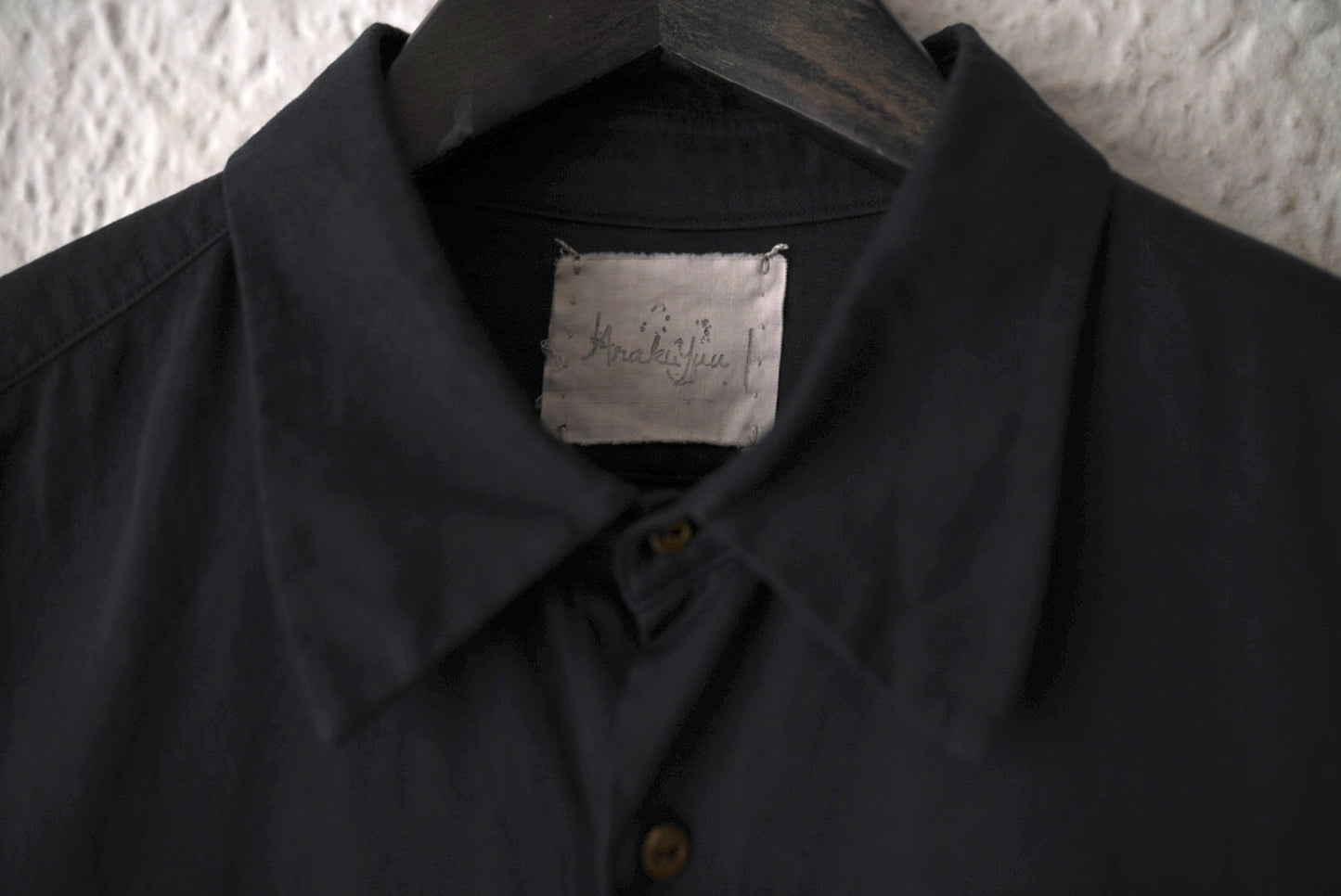 25AW New Classic Shirts Overdyed 後染めスビンゴールドコットンクラシックシャツ / Araki Yuu(アラキユウ)