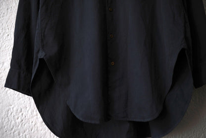 25AW New Classic Shirts Overdyed 後染めスビンゴールドコットンクラシックシャツ / Araki Yuu(アラキユウ)