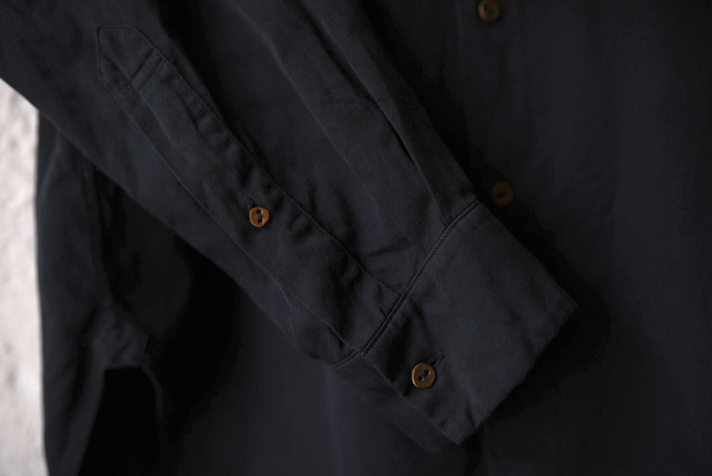 25AW New Classic Shirts Overdyed 後染めスビンゴールドコットンクラシックシャツ / Araki Yuu(アラキユウ)