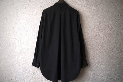 25AW New Classic Shirts Overdyed 後染めスビンゴールドコットンクラシックシャツ / Araki Yuu(アラキユウ)