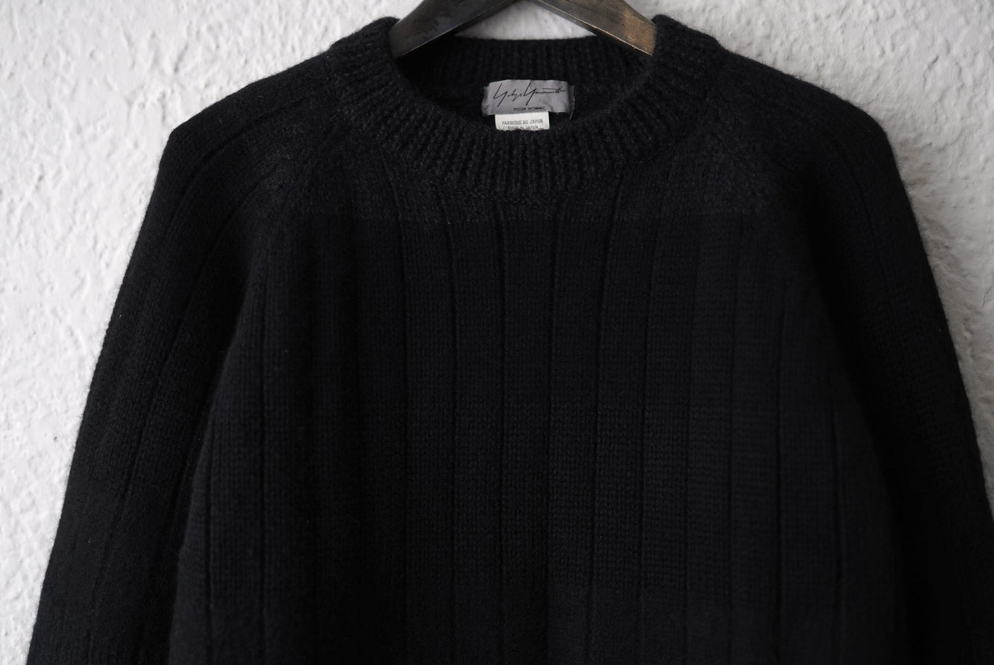 98AW クルーネックニットセーター / Yohji Yamamoto POUR HOMME(ヨウジヤマモトプールオム)