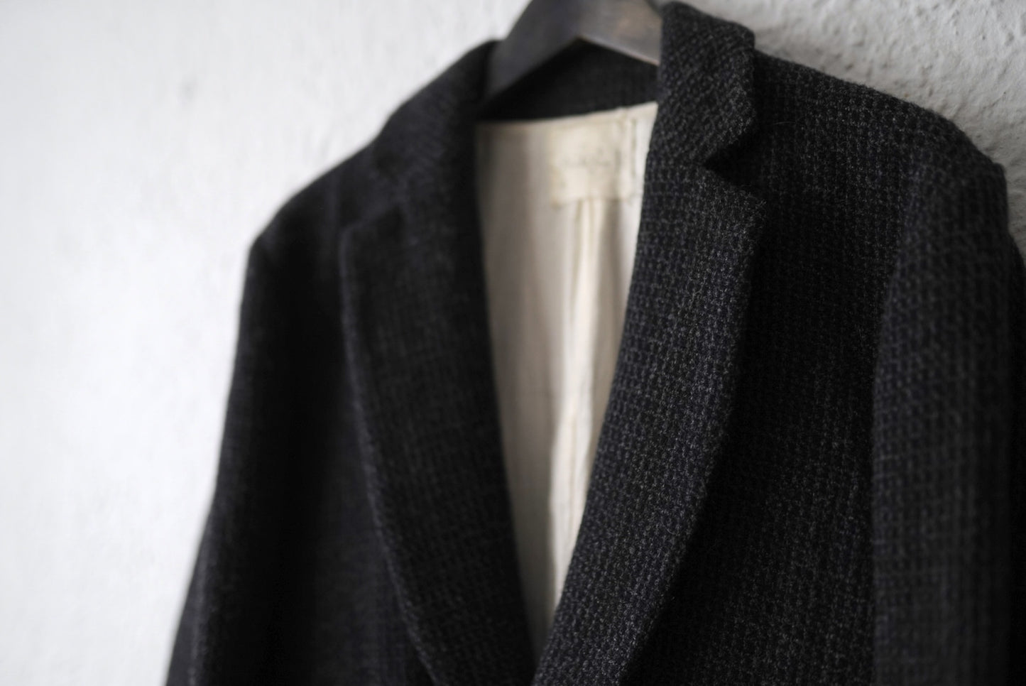 19AW 1B Cut Away Jacket ウールツイード1Bジャケット / Araki Yuu(アラキユウ)