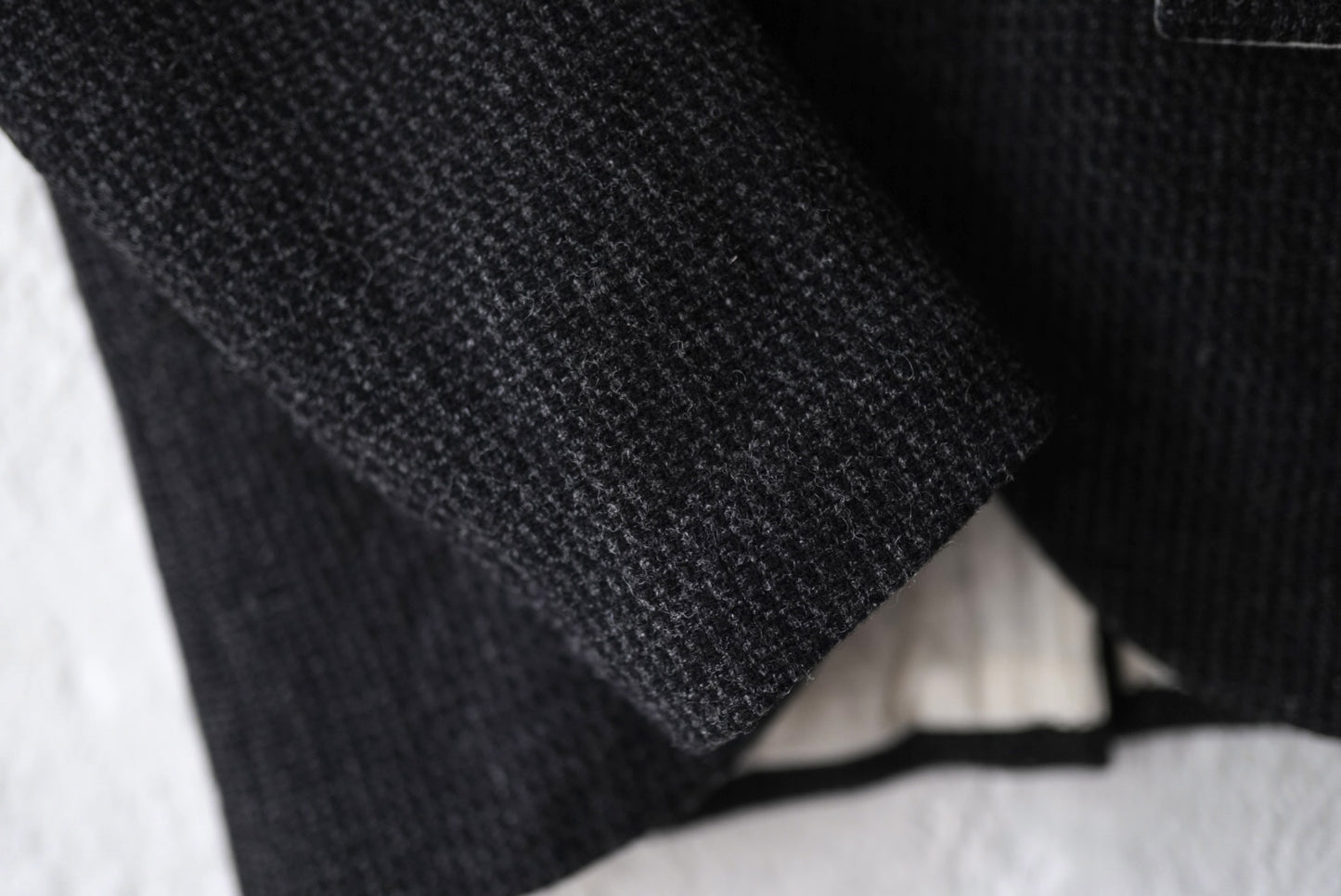 19AW 1B Cut Away Jacket ウールツイード1Bジャケット / Araki Yuu(アラキユウ)