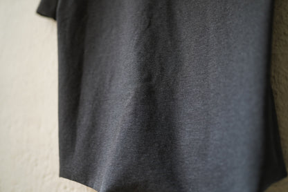 フリーカット強撚ポンチTシャツ グレー / 山内