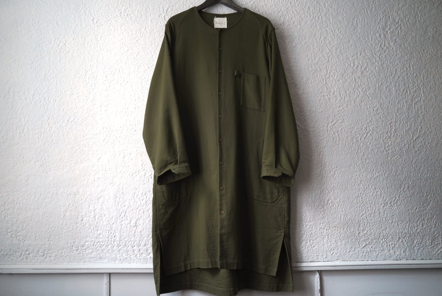 21AW No Collar Sleep Shirt ノーカラースリープシャツロングコート / Araki Yuu(アラキユウ)