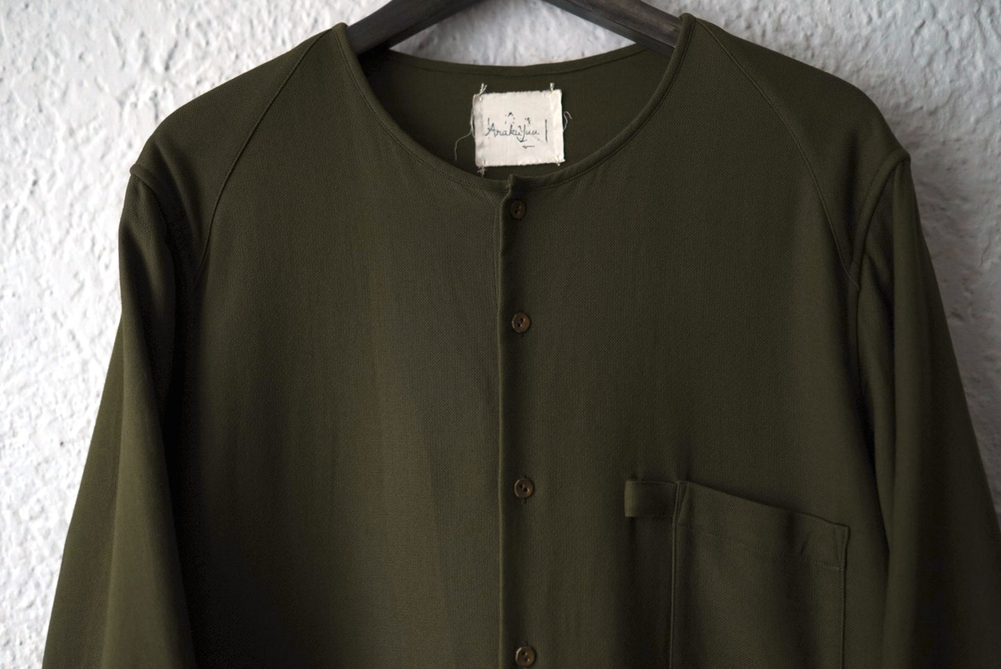 21AW No Collar Sleep Shirt ノーカラースリープシャツロングコート / Araki Yuu(アラキユウ)
