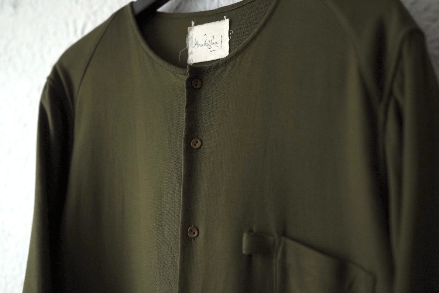21AW No Collar Sleep Shirt ノーカラースリープシャツロングコート / Araki Yuu(アラキユウ)