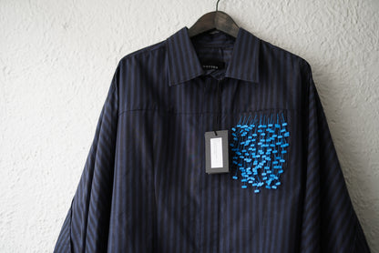 20AW ROUND BACK SHIRT ストライプシャツ / BOTTER(ボッター)