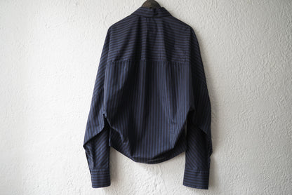 20AW ROUND BACK SHIRT ストライプシャツ / BOTTER(ボッター)