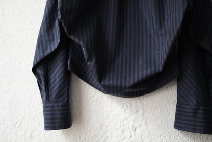 20AW ROUND BACK SHIRT ストライプシャツ / BOTTER(ボッター)