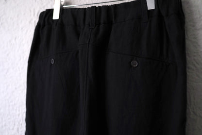 20AW 塩縮加工起毛リネンイージーパンツ / 山内