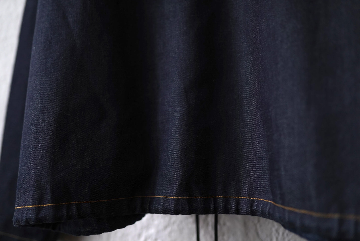 22SS ZIP PULLOVER JACKET ノーカラーデニムジャケット / SEEALL(シーオール)