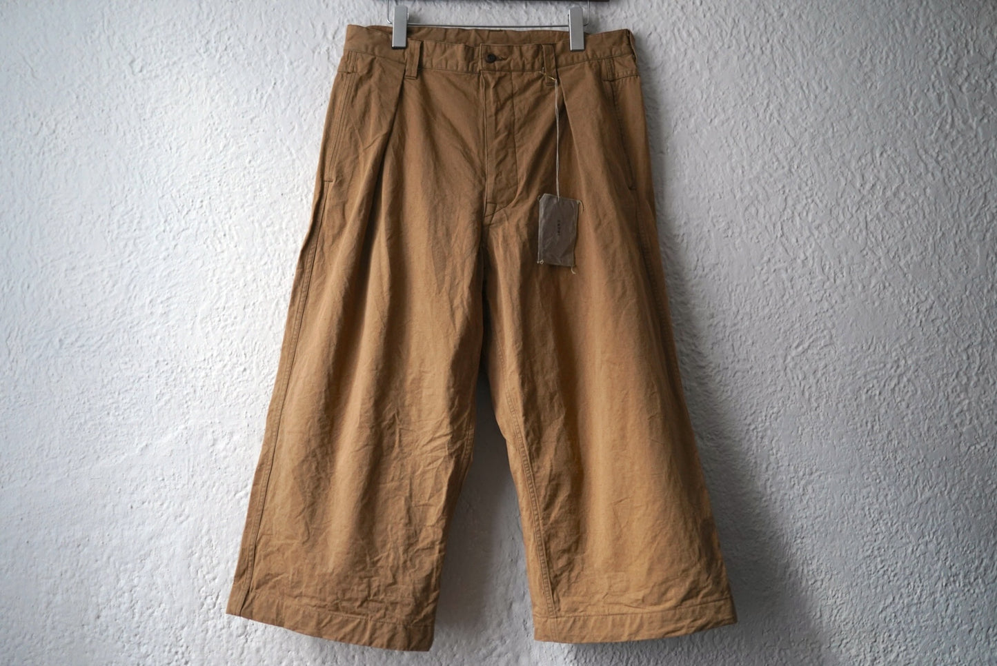 23SS One Tuck Buckle Pant コットンタックトラウザーズパンツ / kaval(カヴァル)