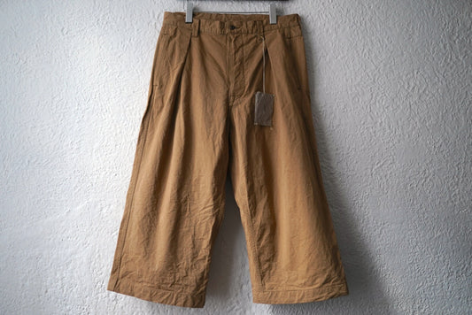 23SS One Tuck Buckle Pant コットンタックトラウザーズパンツ / kaval(カヴァル)