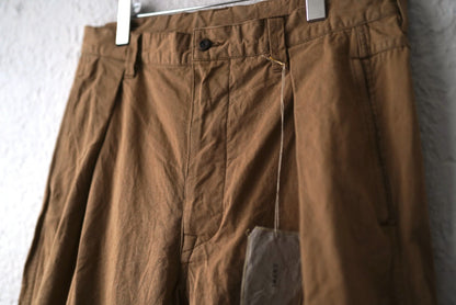 23SS One Tuck Buckle Pant コットンタックトラウザーズパンツ / kaval(カヴァル)