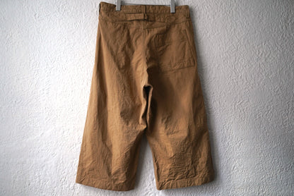 23SS One Tuck Buckle Pant コットンタックトラウザーズパンツ / kaval(カヴァル)