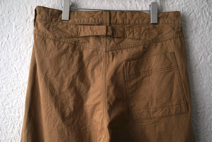 23SS One Tuck Buckle Pant コットンタックトラウザーズパンツ / kaval(カヴァル)