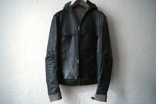 10AW Hood Aviator Jacket アビエイターレザージャケット / m.a+(エムエークロス)