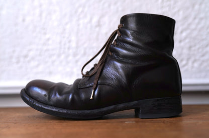 SGM-04 7hole Mid Cut Boots レースアップミドルレザーブーツ ブラウン / SUGINARI MORIMOTO(スギナリモリモト)