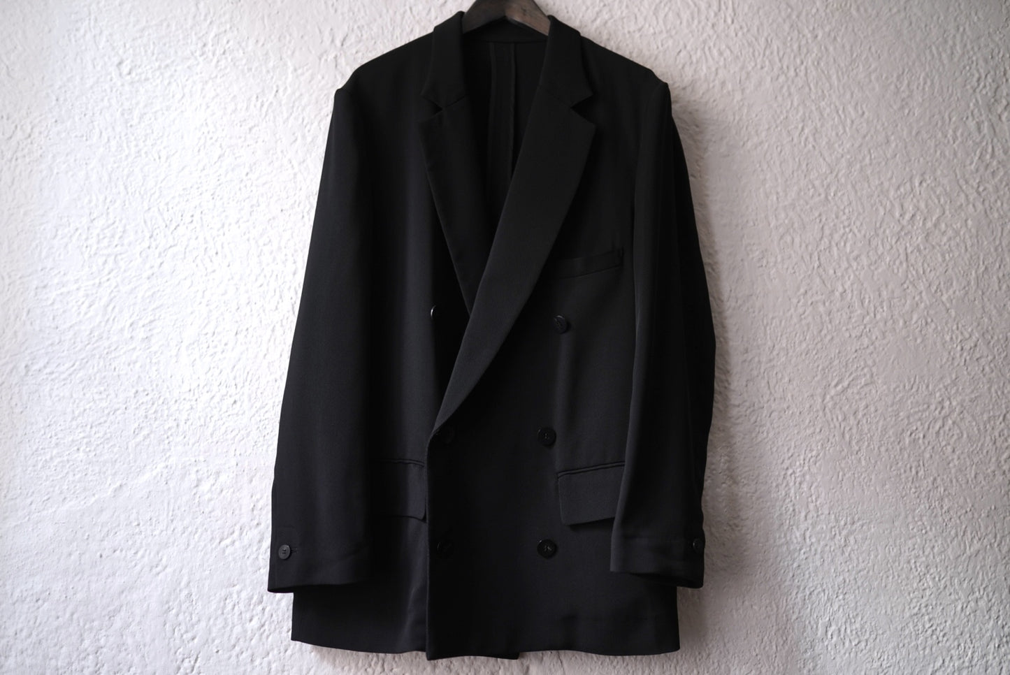 25AW Classic Rayon Tricotine Double Breasted Jacket テーラードジャケット / OVERCOAT(オーバーコート)