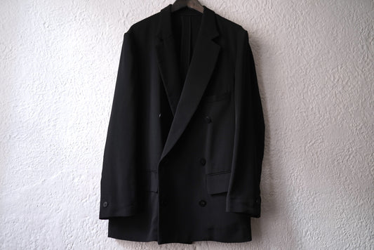 25AW Classic Rayon Tricotine Double Breasted Jacket テーラードジャケット / OVERCOAT(オーバーコート)