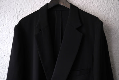25AW Classic Rayon Tricotine Double Breasted Jacket テーラードジャケット / OVERCOAT(オーバーコート)