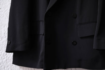 25AW Classic Rayon Tricotine Double Breasted Jacket テーラードジャケット / OVERCOAT(オーバーコート)