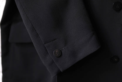 25AW Classic Rayon Tricotine Double Breasted Jacket テーラードジャケット / OVERCOAT(オーバーコート)