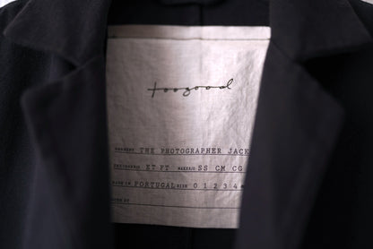 24SS THE PHOTOGRAPHER JACKET コットンフォトグラファージャケット / toogood(トゥーグッド)