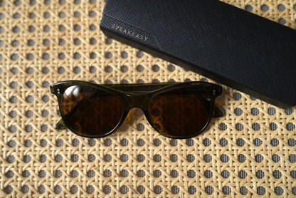 1950's Wellington セルフレームアイウェア 眼鏡 ダークグリーン / frame france(フレームフランス)