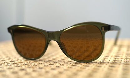 1950's Wellington セルフレームアイウェア 眼鏡 ダークグリーン / frame france(フレームフランス)