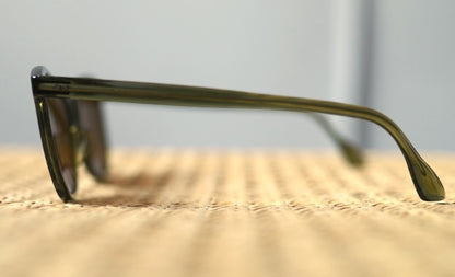 1950's Wellington セルフレームアイウェア 眼鏡 ダークグリーン / frame france(フレームフランス)