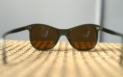 1950's Wellington セルフレームアイウェア 眼鏡 ダークグリーン / frame france(フレームフランス)