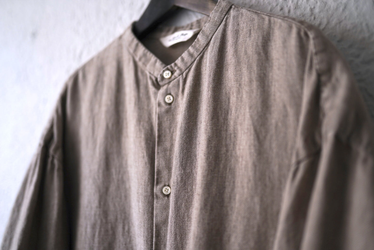Classic Shirt バンドカラーオーバーサイズシャツ / the Mad Shop(ザ マッドショップ)