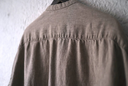 Classic Shirt バンドカラーオーバーサイズシャツ / the Mad Shop(ザ マッドショップ)