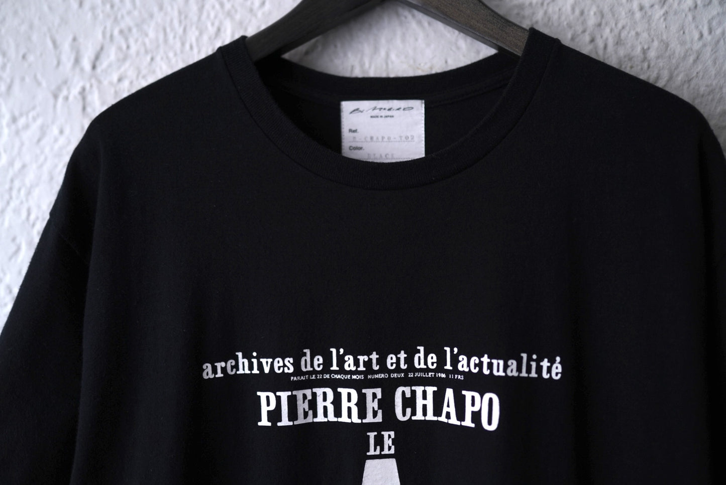 25SS CUTSEWN CHAPO クルーネック半袖Tシャツ / blackbird(ブラックバード)