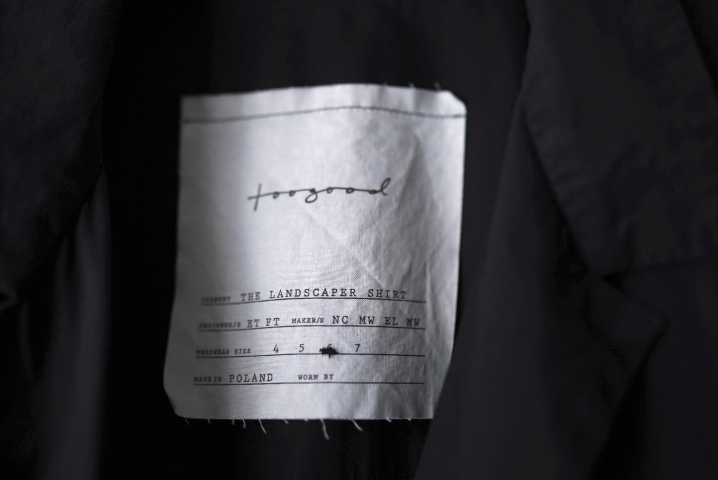 25SS THE LANDSCAPER SHIRT コットンシルクオーバーサイズ半袖シャツ / toogood(トゥーグッド)