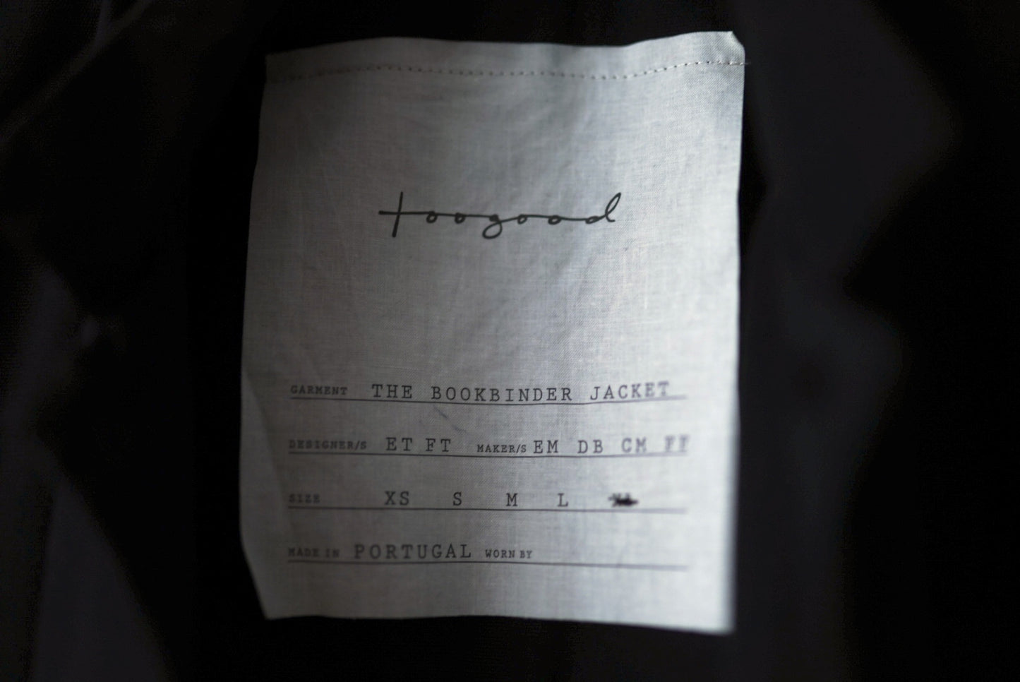 24SS THE BOOKBINDER JACKET コットンワークジャケット / toogood(トゥーグッド)