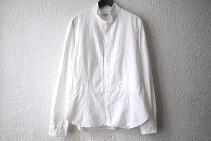 17SS コットンスタンドカラーシャツ / Yohji Yamamoto POUR HOMME(ヨウジヤマモトプールオム)