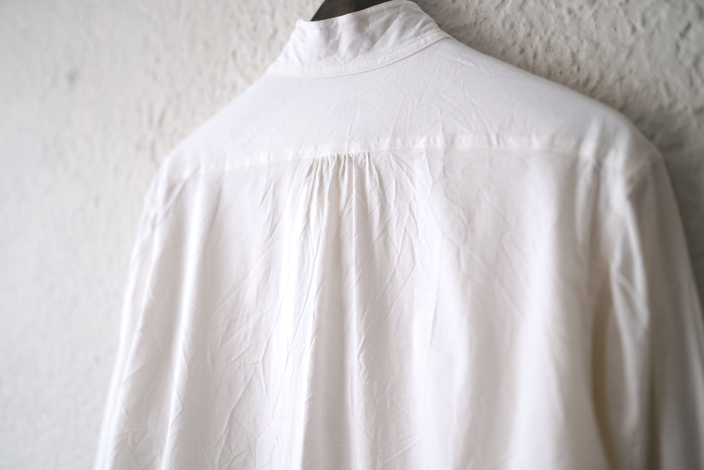 17SS コットンスタンドカラーシャツ / Yohji Yamamoto POUR HOMME(ヨウジヤマモトプールオム)
