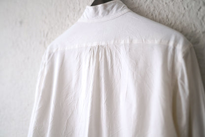 17SS コットンスタンドカラーシャツ / Yohji Yamamoto POUR HOMME(ヨウジヤマモトプールオム)
